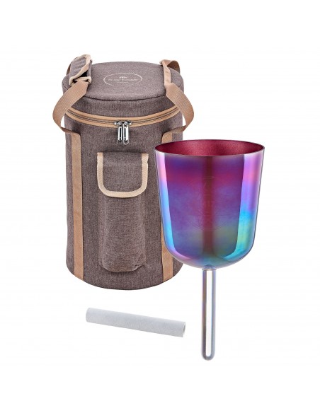 Crystal singing bowl 5.75" 417 Hz - Copper brown