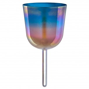 Crystal singing bowl 4.5" 528 Hz - Sunrise Blue