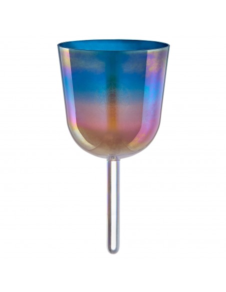 Crystal singing bowl 4.5" 528 Hz - Sunrise Blue