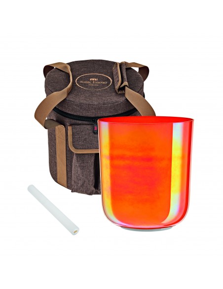 Crystal singing bowl Essence 6.7" C4 - Orange