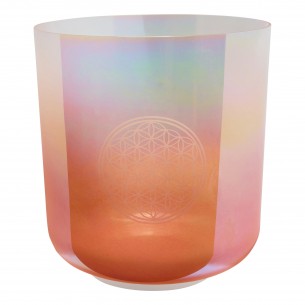 Bol de cristal 9" Do3 - Fleur de vie