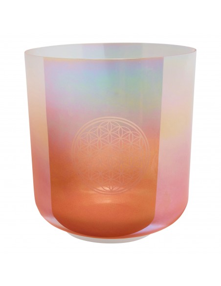 Crystal singing bowl 9" C3 - Flower of Life