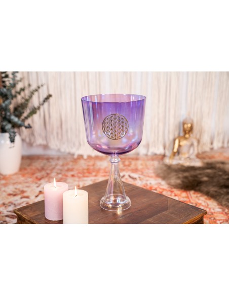 Calice chantant en cristal 8"