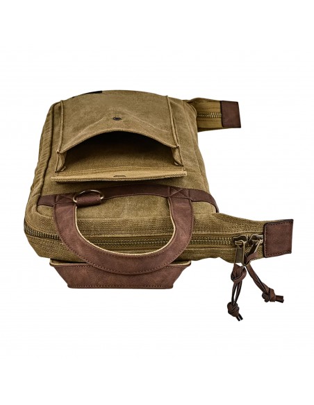 Waxed canvas drumstick bag - Vintage Khaki