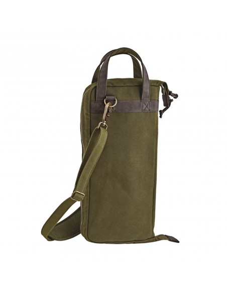 Waxed canvas drumstick bag - Forest Green