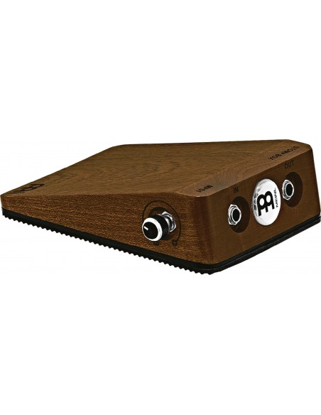 Pédale stomp box analogique à corps en acajou