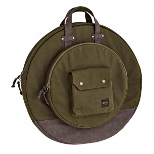 Waxed canvas cymbal bag 22" - Forest Green