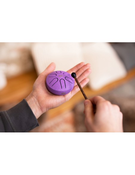 Pocket steel tongue drum A major - Purple