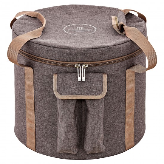 Bag for crystal singing bowl 11" to 12" - Brown