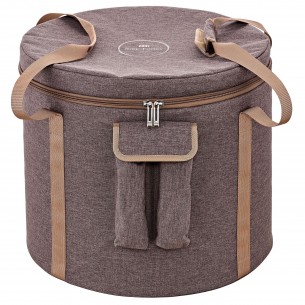 Housse pour bol de cristal 15" à 16" - Brun