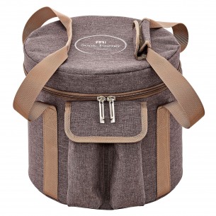 Housse pour bol de cristal 8" - Brun