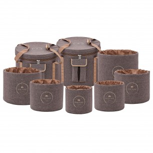 Set of bags for singing bowls