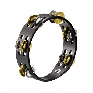 Compact wood tambourine 8" - Black