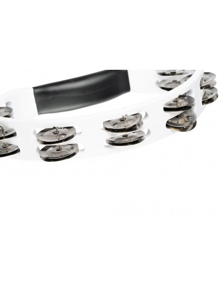 HTMT1WH - Half-moon ABS tambourine - White