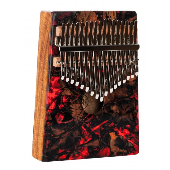 17-note kalimba with sound hole - Lava