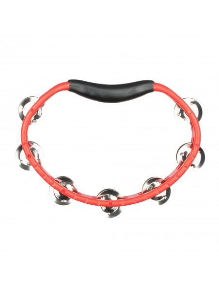 HTMT1R - Tambourin demi-lune ABS - Rouge