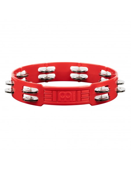 Tambourin ABS 25 cm, 1 rangée de cymbalettes - Rouge