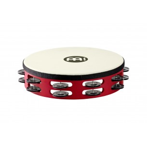 Tambourin bois avec peau synthétique True Feel - Rouge