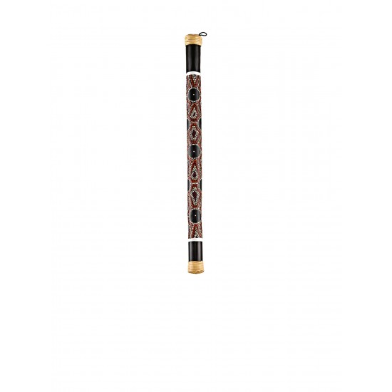 Rainstick Bamboo M 31.5" - Dot painted