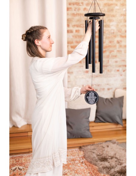 HMC36BK - Chimes Hamsa 36" - Black