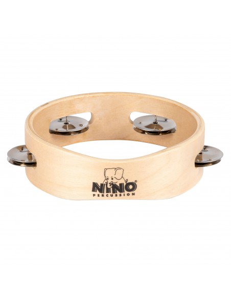 NINO941 - Tambourin en bois 6", 1 rang
