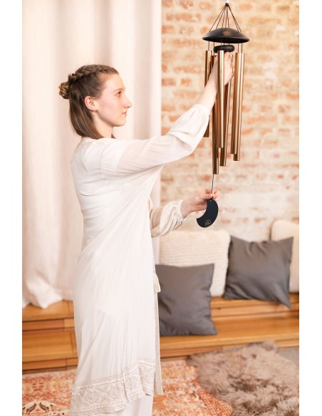 Chimes Moon 32" - Bronze
