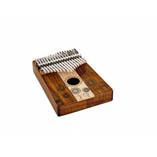 Kalimba Sound Hole 17 notes in C major - Natural gloss maple and acacia