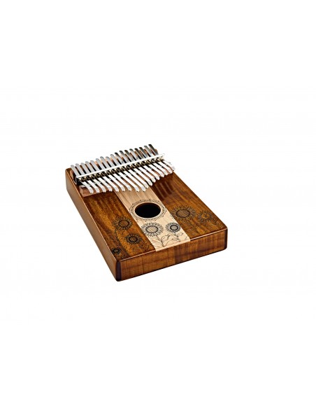 Kalimba Sound Hole 17 notes en Do majeur - Érable et acacia naturel brillant