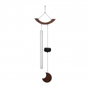 Chimes Moon 35" - Silver