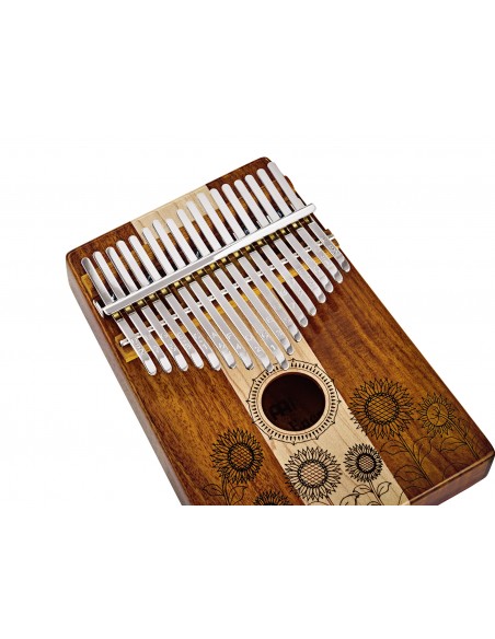 Kalimba Sound Hole 17 notes en Do majeur - Érable et acacia naturel brillant