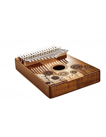 Kalimba Sound Hole 17 notes in C major - Natural gloss maple and acacia