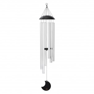 Chimes Moon 44" - Silver