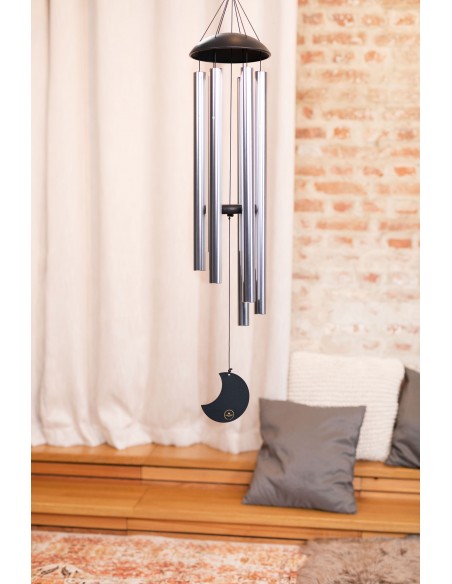 Chimes Moon 44" - Silver