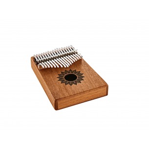 Kalimba Sound Hole 17 notes in C major - Natural matte mahogany