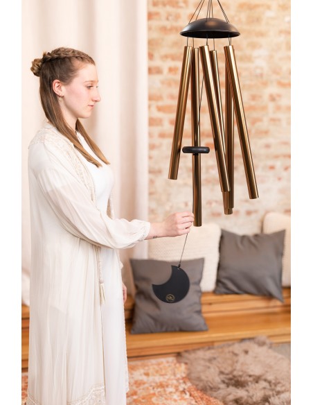 Chimes Moon 44" - Bronze