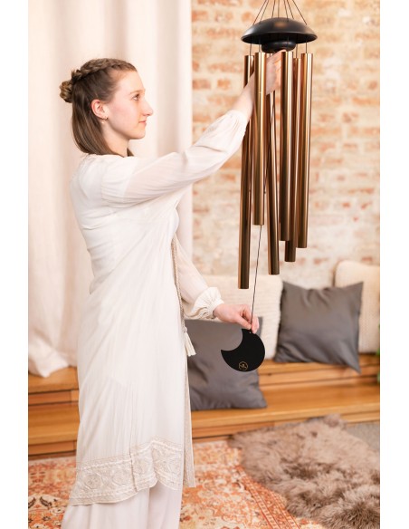Chimes Moon 44" - Bronze
