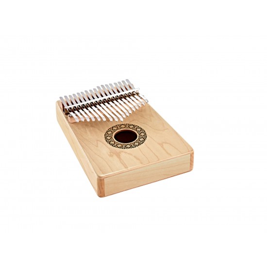 Kalimba Sound Hole 17 notes en Do majeur - Érable naturel brillant