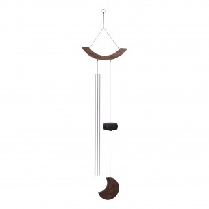 Chimes Moon 49" - Silver