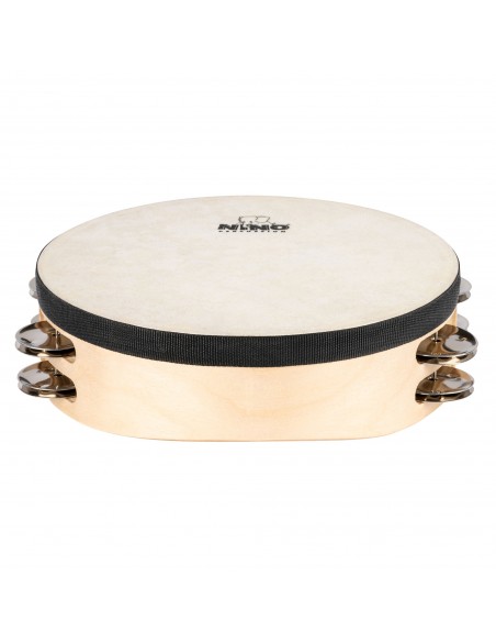 NINO946 - Wooden tambourine 8", 2 rows
