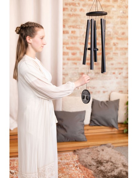Chimes Tree of Life 36" - Black