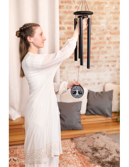 Chimes Tree of Life 36" - Black