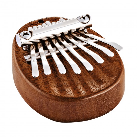 Mini kalimba 8 notes en Do majeur - Sapele naturel brillant