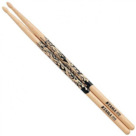 5B-F - Série Design - Décor flammé - Chêne japonais 15 mm - Olive ovale