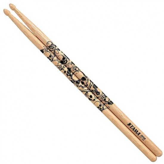 7A-S - Série Design - Décor crâne - Chêne japonais 13 mm - Petite olive