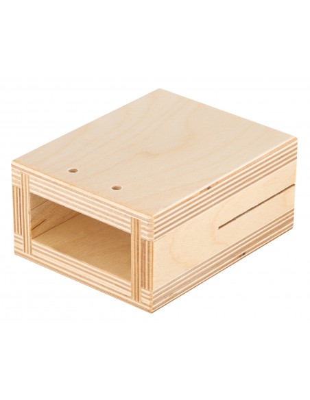 Temple block en bois Small C6 - Naturel