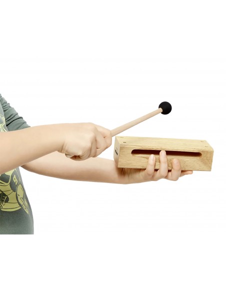 Mallet 25 cm beech with rubber head - Natural