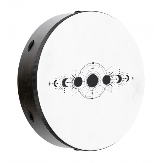 Ritual drum 14" Moon Phases