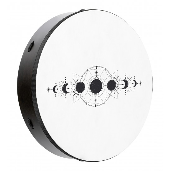 Ritual drum 16" Moon Phases