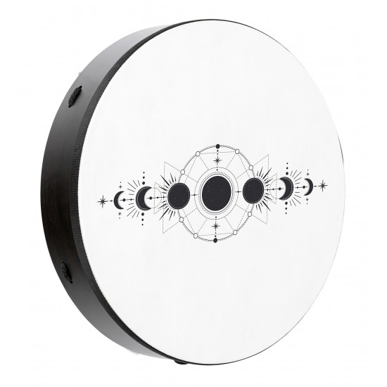 Ritual drum 18" Moon Phases