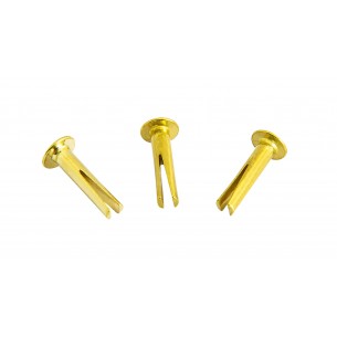 Set of 3 Sizzler cymbal rivets - Brass
